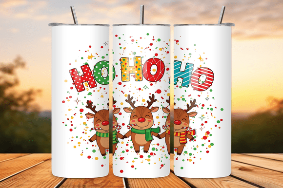 20oz Ho Ho Ho Christmas Tumbler Wrap – Graphics for Tumbler Wraps