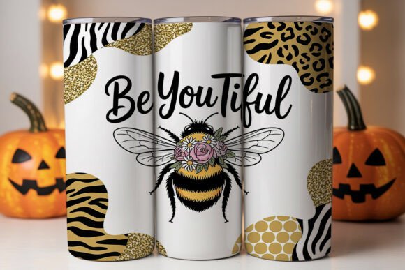 Be YOU Tiful Bumblebee 20oz Tumbler Wrap Graphics