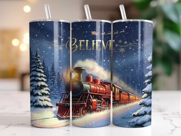 Believe North Pole Train Graphics: Tumbler Wraps Review