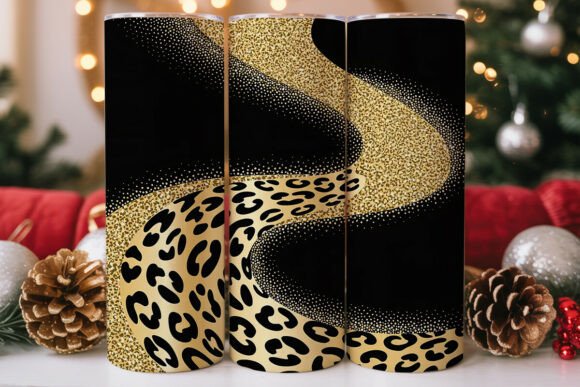 Black Gold Leopard 20oz Tumbler Wrap Graphics Review