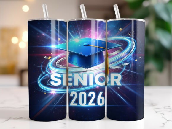 Blue Senior Graduation 2026 Tumbler Wrap: A Graphic Designer's Review