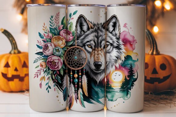 Dreamcatcher Wolf Tumbler Wrap: Graphics & Brand Review