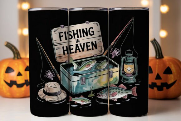 Fishing in Heaven 20oz Tumbler Wrap: Graphics Review