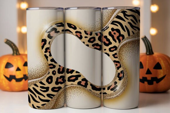 Leopard Tiger Glitter Tumbler Wrap Graphics Review