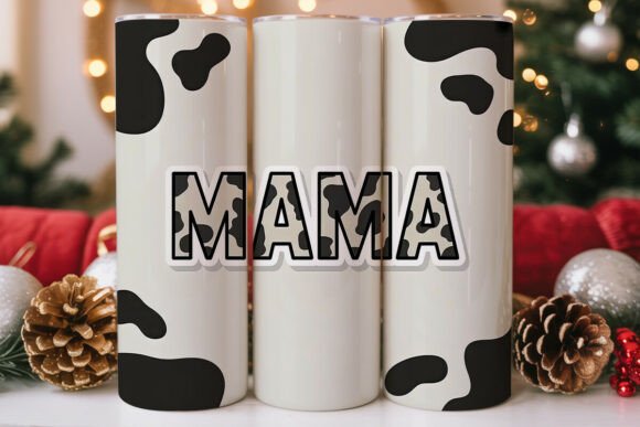 Mama Cow Print 20oz Tumbler Wrap Graphics Review