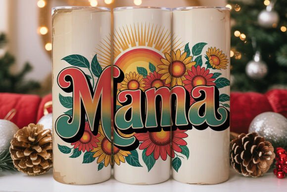 Retro Mama Sunflower: Tumbler Wraps & Graphics Review