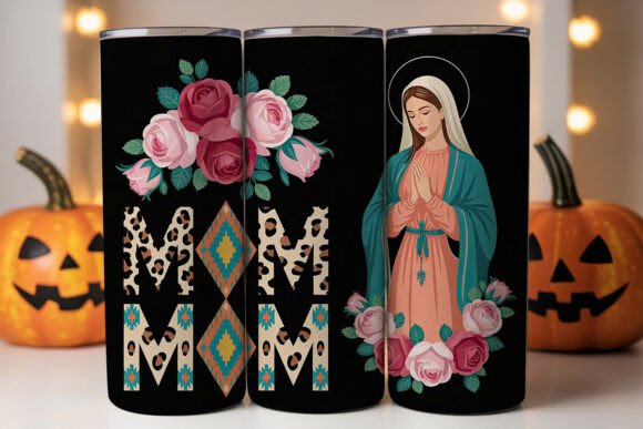 Virgin Mary Mom 20oz Tumbler Wrap: Graphics & Tumbler Wraps