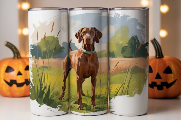 Vizsla Dog Watercolor 20oz Tumbler Wrap Graphics Review